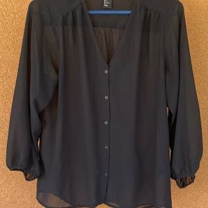 Black Blouse perfect for work or Date night